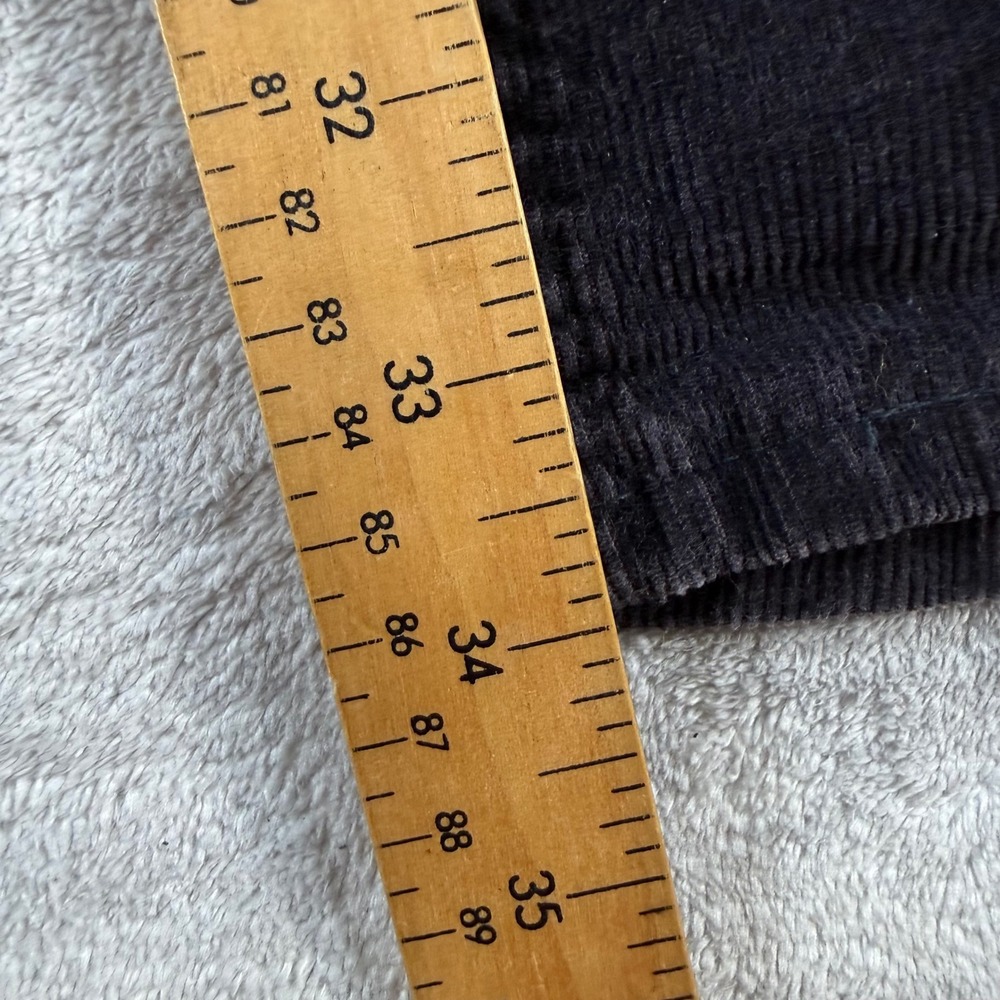 Levis Pants Women 28x34 Black 517 Corduroy Flare Bootcut Vintage 70s Western - Picture 10 of 13